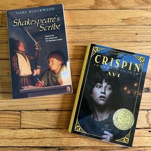 Paperback Set: “Shakespeare’s Scribe” + “Crispin,” Children’s Lit Book Club